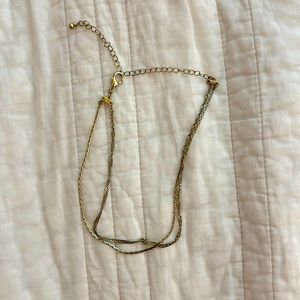 Free People Double Chain Necklace NWOT
